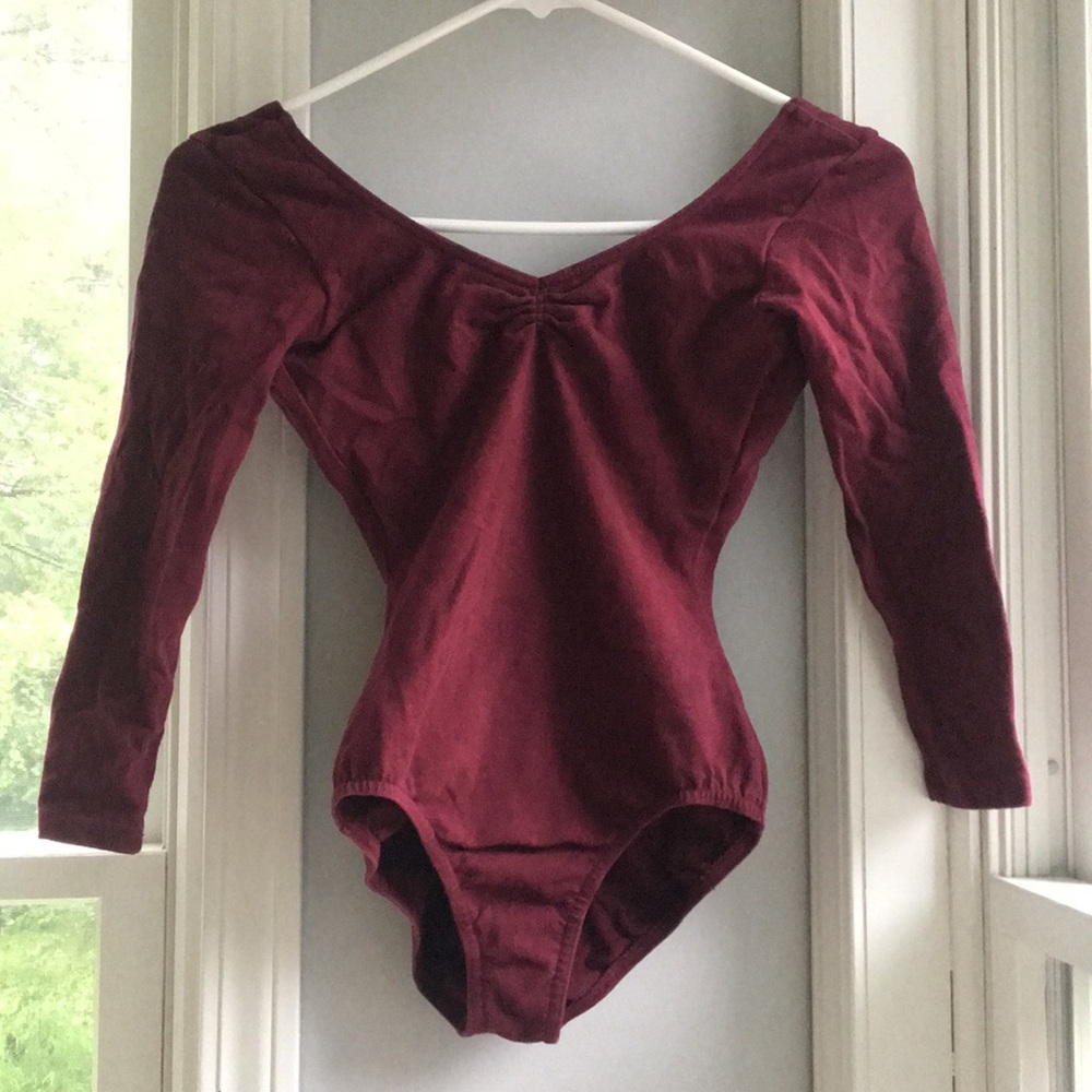 Bloch 3/4 Sleeves Pinch Front Leotard